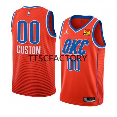Dres Oklahoma City Thunder Prilagođeni Nike 2022-23 Statement Edition Naranča Swingman - Muške